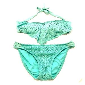 Teal Bikini Top and Bottom